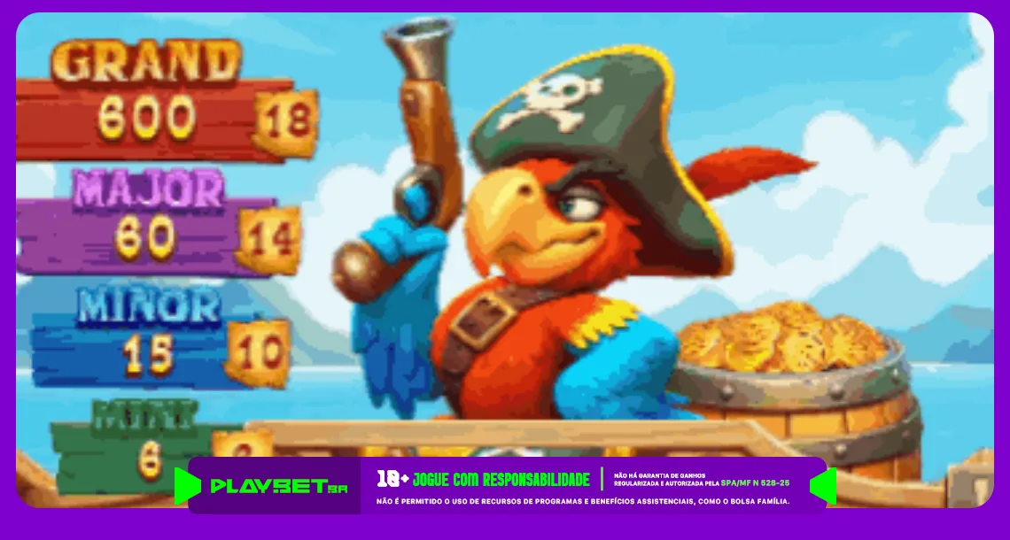 Imagem ilustrativa do jogo Arara da Sorte, disponível na Play.Bet.br.