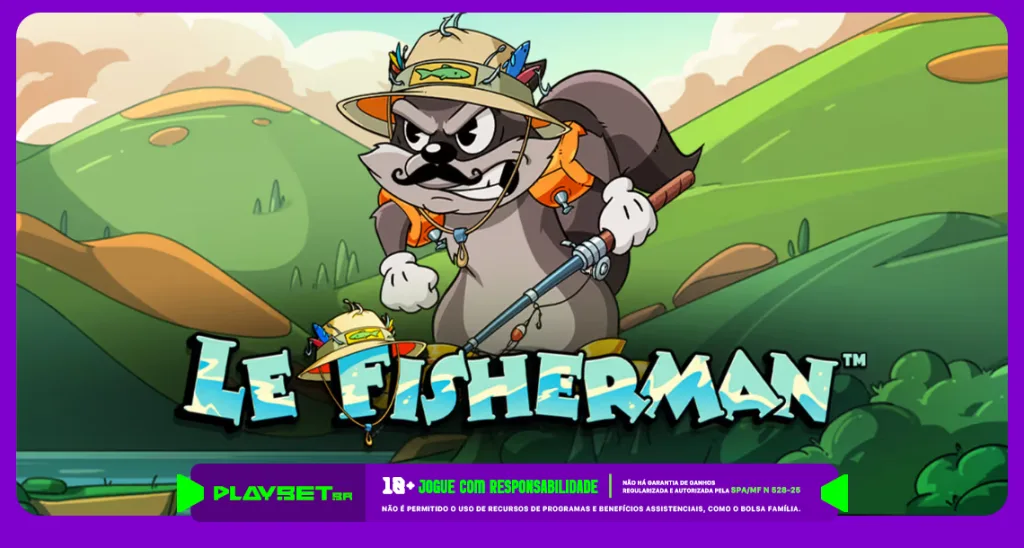 Imagem ilustrativa do slot Le Fisherman, da Hacksaw Gaming, disponível na Play.Bet.Br.