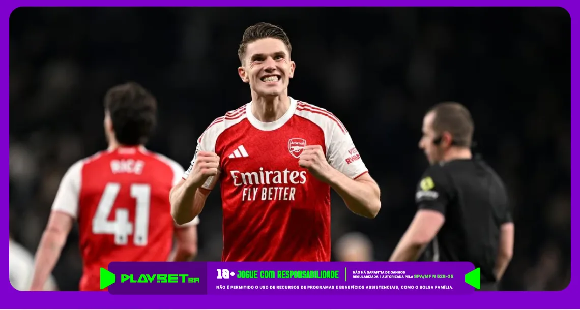 Imagem ilustrativa de jogador do Arsenal. Foto: Arsenal/Divulgação.