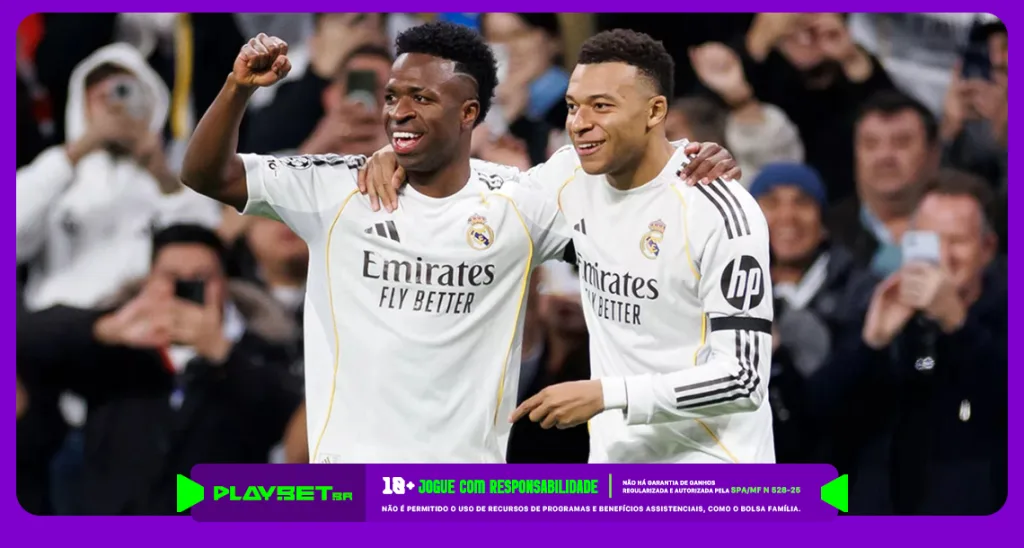 Imagem ilustrativa de jogadores do Real Madrid. Foto: Real Madrid/Divulgação.