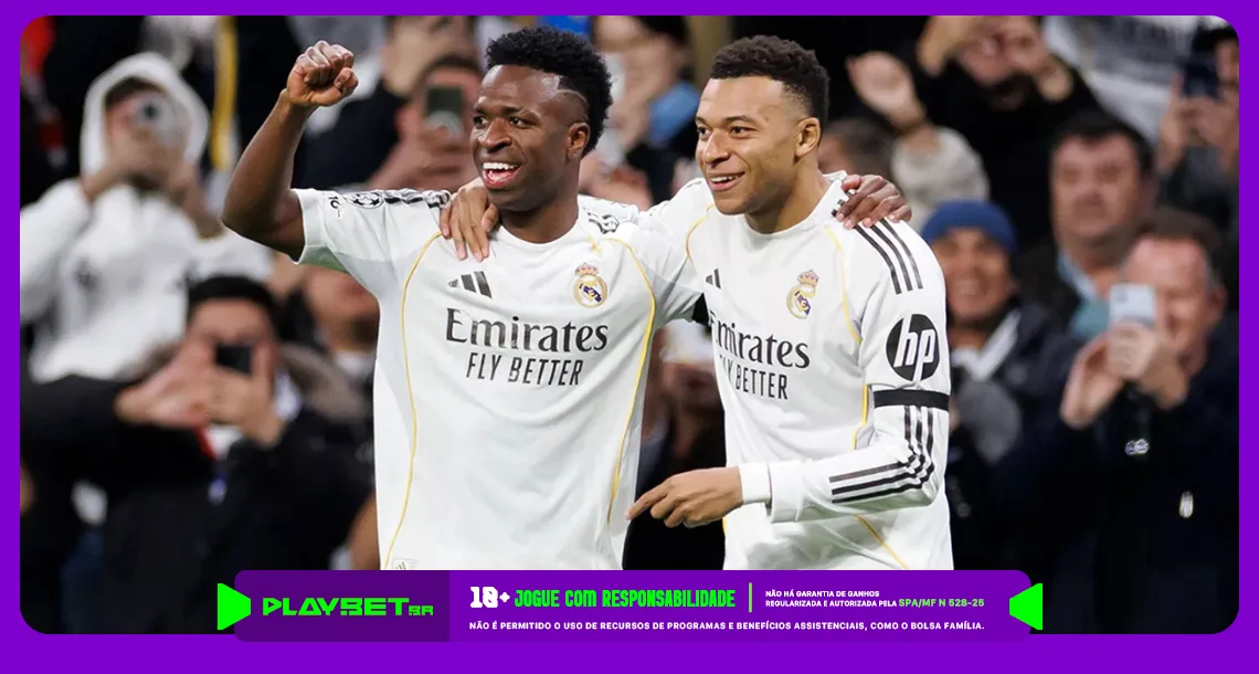 Imagem ilustrativa de jogadores do Real Madrid. Foto: Real Madrid/Divulgação.