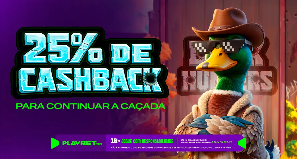 Imagem ilustrativa da promoção de 25% de cashback na Play.