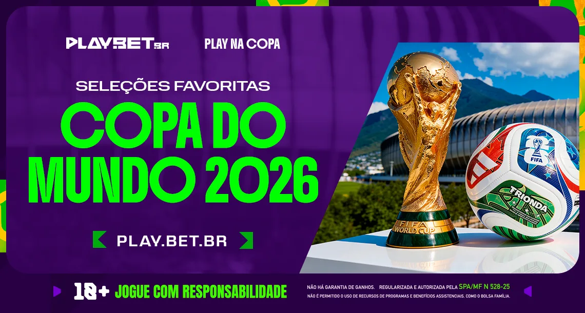 Imagem ilustrativa sobre as seleções favoritas da Copa do Mundo 2026.