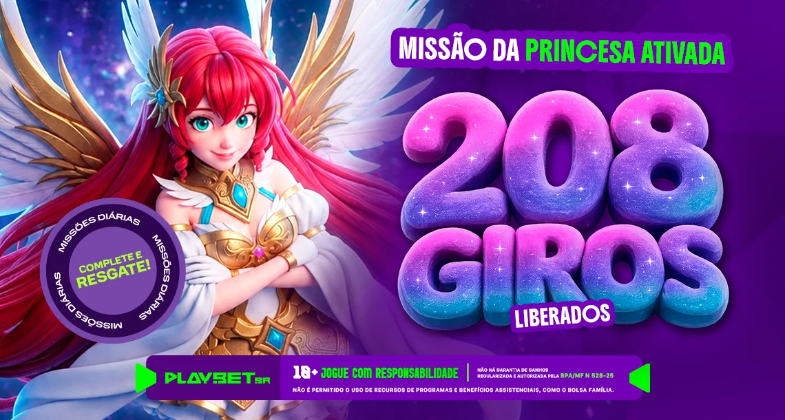 Imagem ilustrativa das missões play com o jogo Starlight princess 1000, disponível na Play.Bet.br