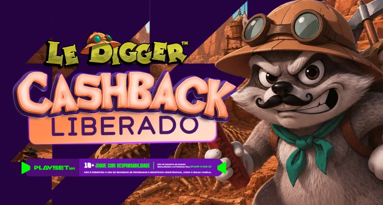 Imagem ilustrativa do cashback ao jogar Le Digger.