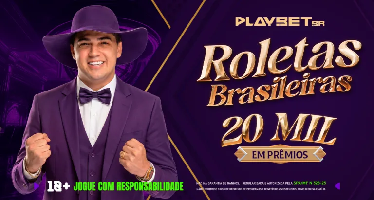 Imagem ilustrativa das promoção com as Roletas Brasileiras, disponíveis na Play.Bet.br.