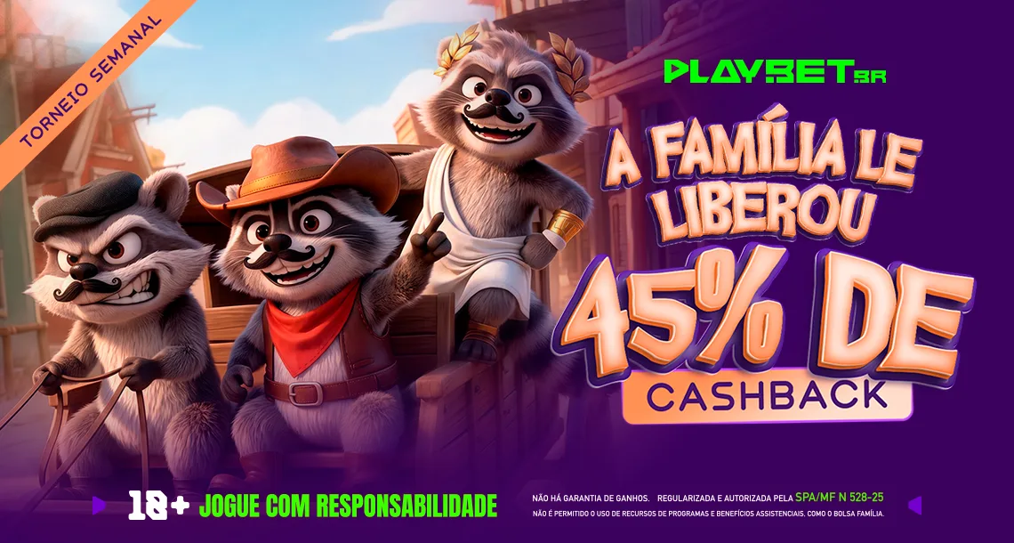 Imagem ilustrativa da promoção de 45% de cashback na Play.
