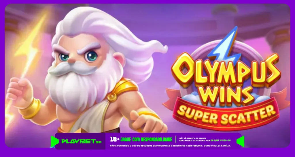 Imagem ilustrativa do slot Olympus Wins Super Scatter, disponível na Play.bet.br.