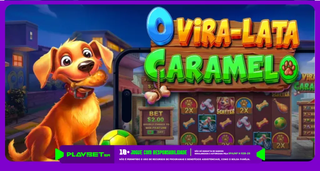 Imagem ilustrativa do jogo O Vira Lata Caramelo, disponível na Play.Bet.br