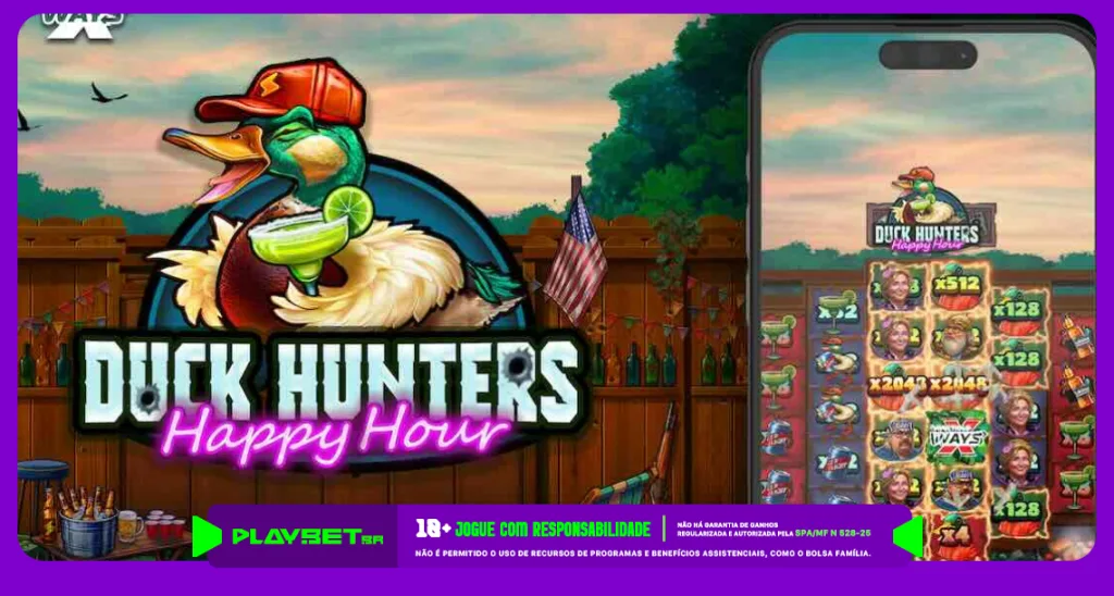 Imagem ilustrativa do jogo Duck Hunters Happy Hour, disponível na Play.Bet.br