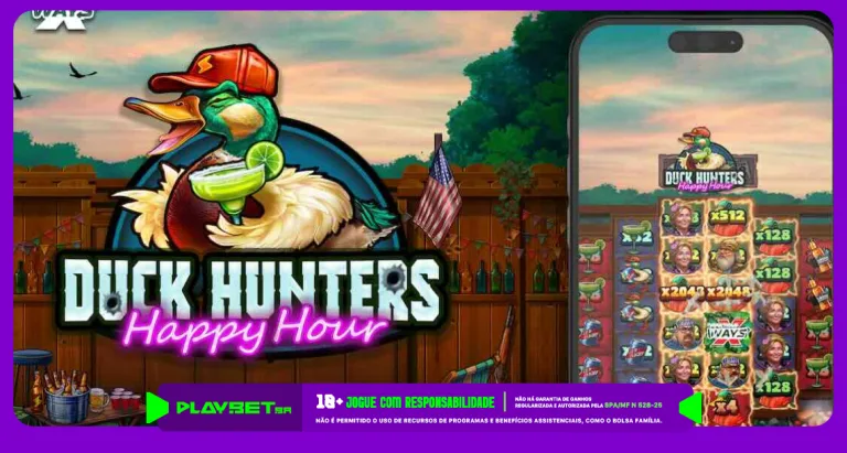 Imagem ilustrativa do jogo Duck Hunters Happy Hour, disponível na Play.Bet.br