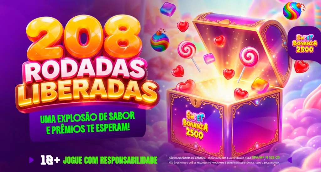 Imagem ilustrativa das missões play com o slot Sweet Bonanza 2500, disponível na Play.Bet.br.