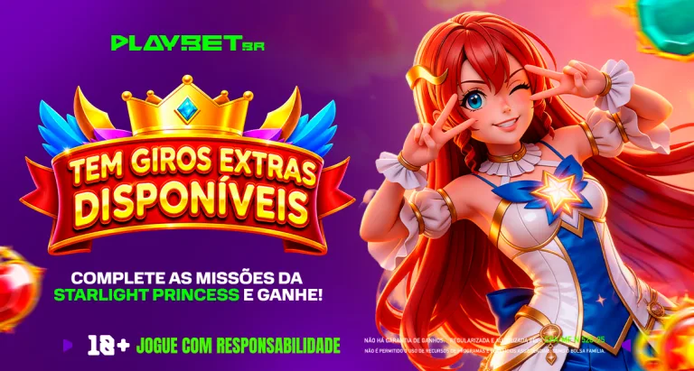 Imagem ilustrativa da Missão da Play com o slot Starlight Princess.