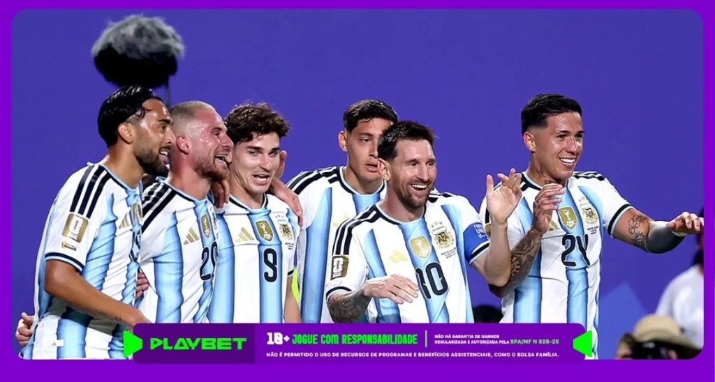 Imagem ilustrativa de jogadores da Argentina. Foto: Instagram/Argentina