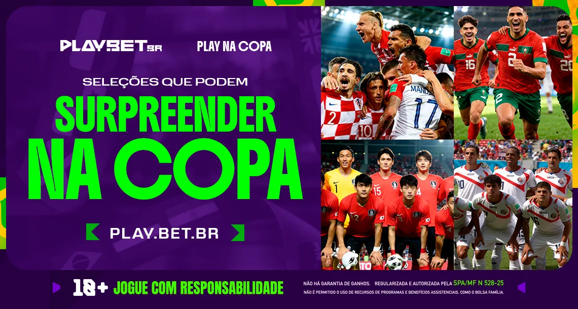 Imagem ilustrativa sobre as zebras que podem surpreender na Copa do Mundo 2026.