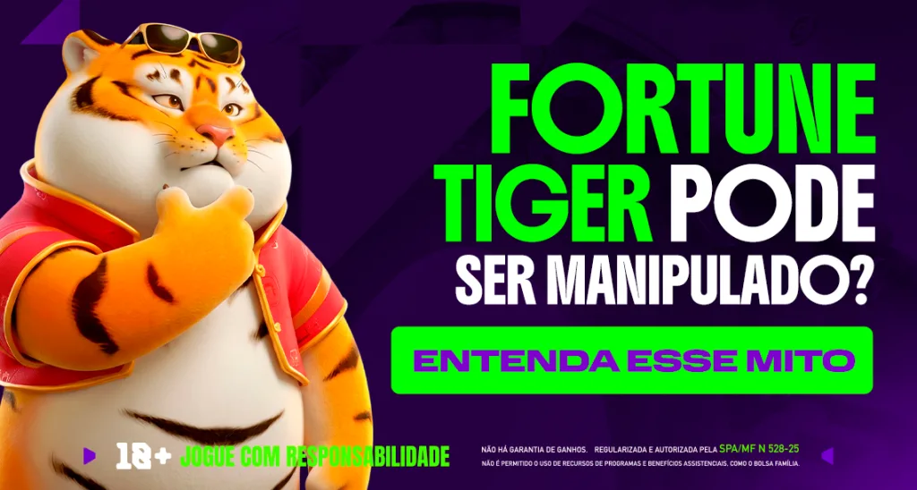 Imagem ilustrativa sobre a dúvida respondida pela Play: "Fortune Tiger pode ser manipulado?".