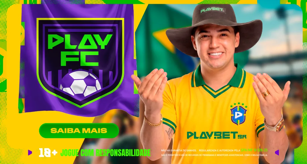 Imagem ilustrativa da promoção "Play FC", disponível em Play.bet.br