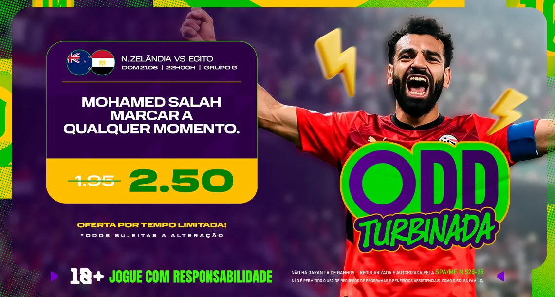 Imagem ilustrativa da Odd Turbinada da Play para Nova Zelândia x Egito