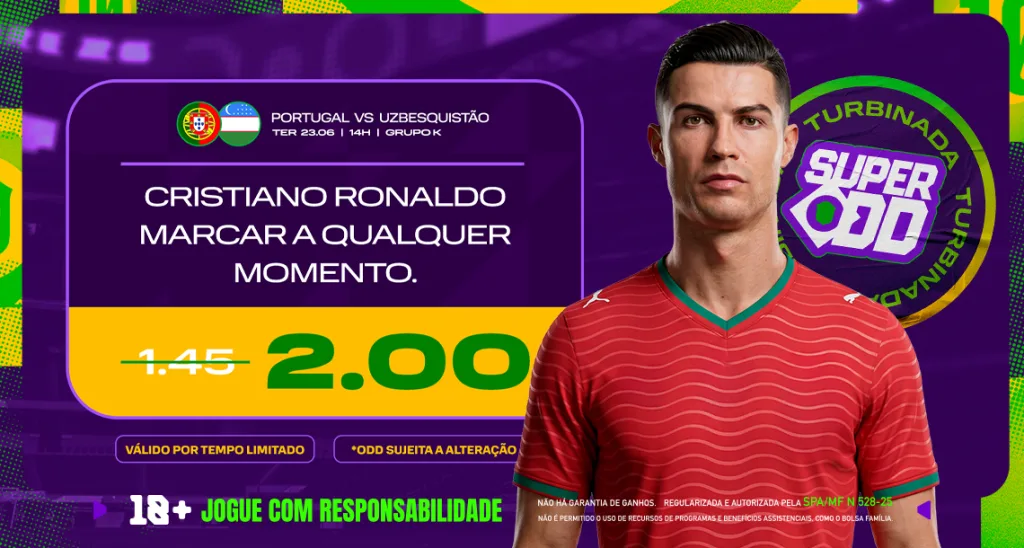 Imagem ilustrativa sobre a Odd Turbinada da Play para o jogo de Portugal