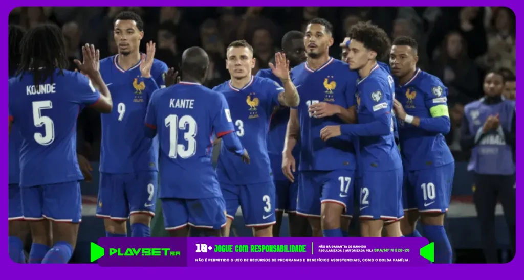 Imagem ilustrativa do time da França no amistoso antes da Copa do Mundo 2026.