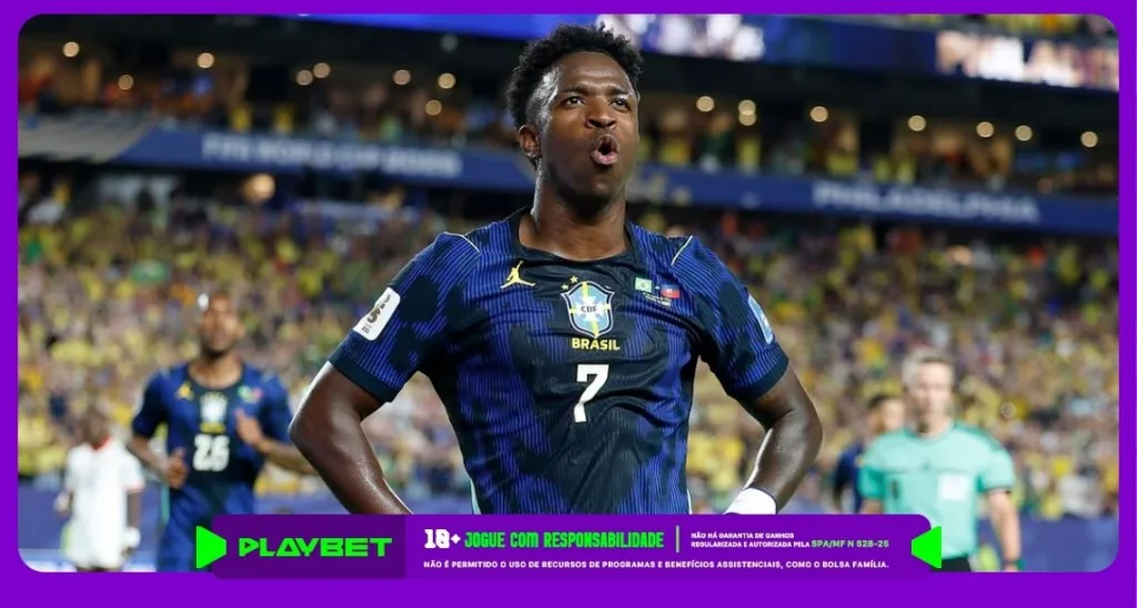 Imagem ilustrativa de Vini Jr, atacante da Seleção Brasileira. Foto: Instagram/CBF