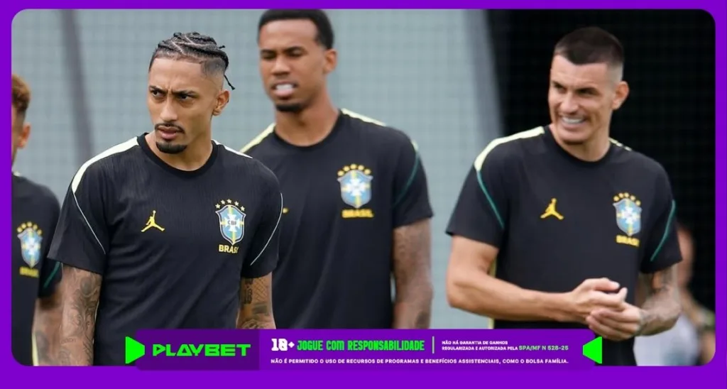 Imagem ilustrativa de jogadores do Brasil. Foto: Instagram/CBF