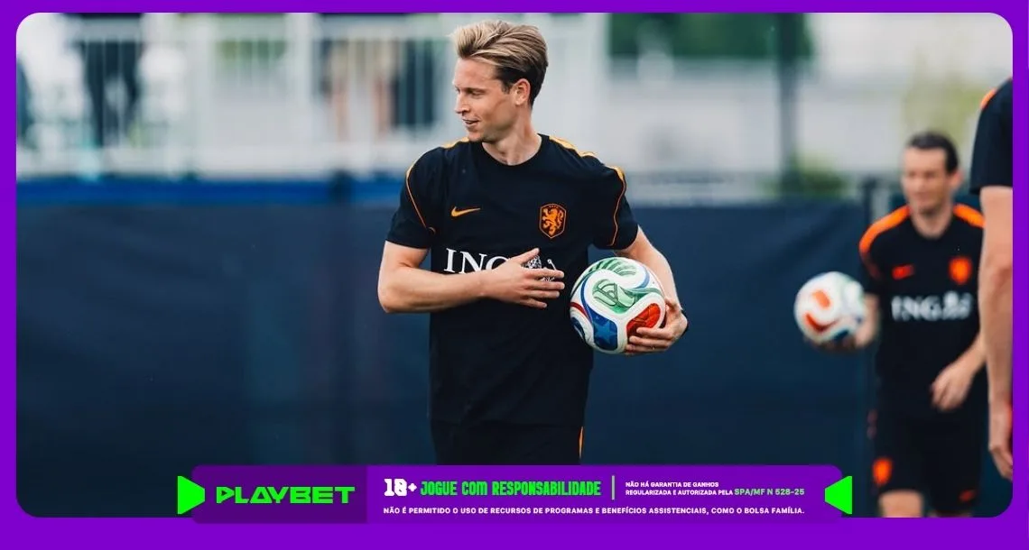 Imagem ilustrativa de Frenkie de Jong, meia da Holanda. Foto: Instagram/Holanda