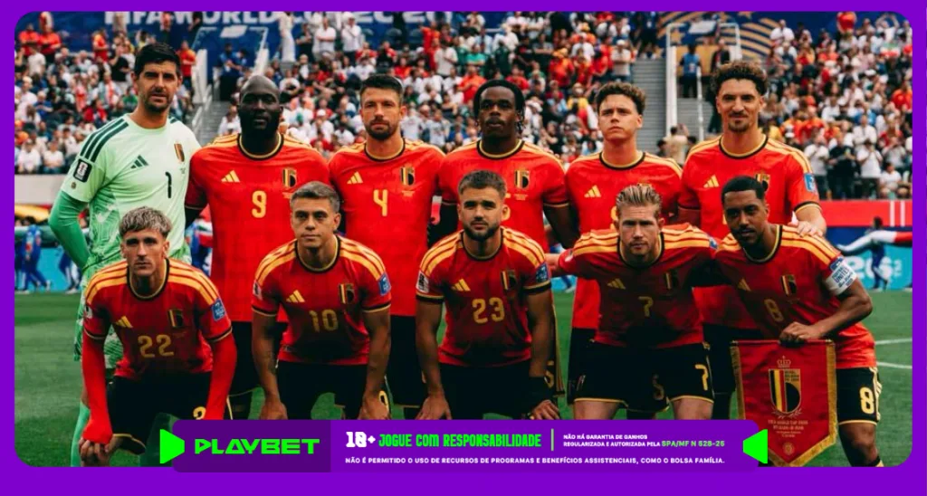 Imagem ilustrativa da seleção belga. Foto: Instagram/Bélgica