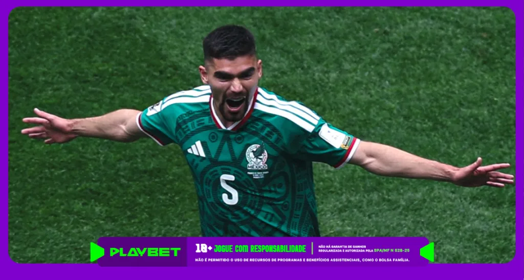 Imagem ilustrativa de jogador do México na Copa do Mundo 2026. Instagram / México