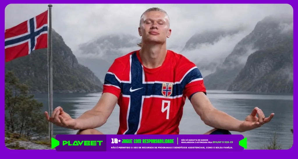 Imagem ilustrativa do atacante Haaland da Noruega. Foto: Instagram/Haaland