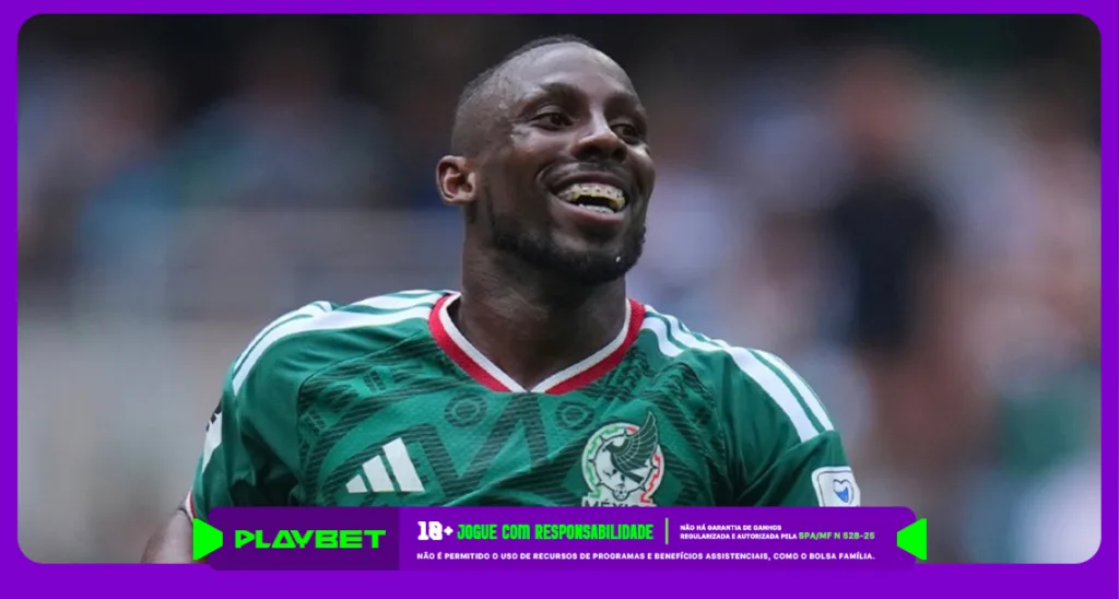 Imagem ilustrativa do atacante Julián Quiñones do México. Foto: Seleção Mexicana/Instagram