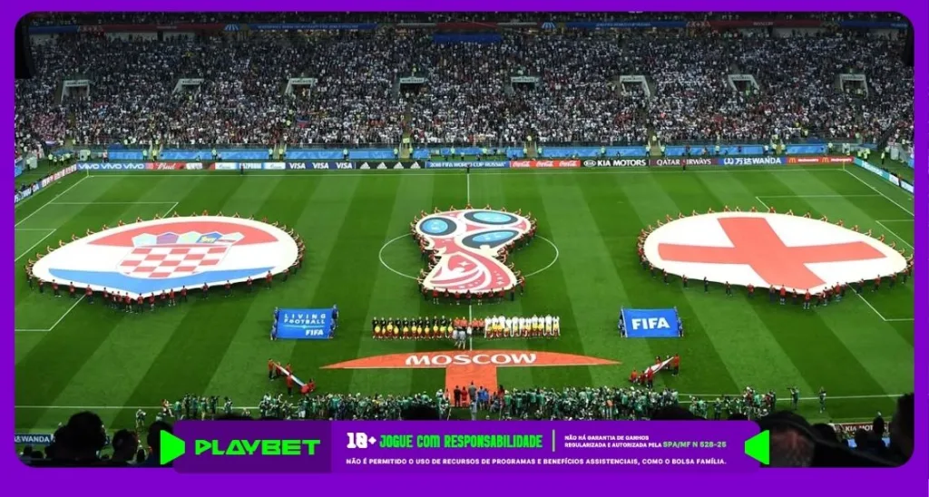 Imagem do último duelo entre Inglaterra x Croácia em Copas do Mundo. Foto: Instagram/Croácia