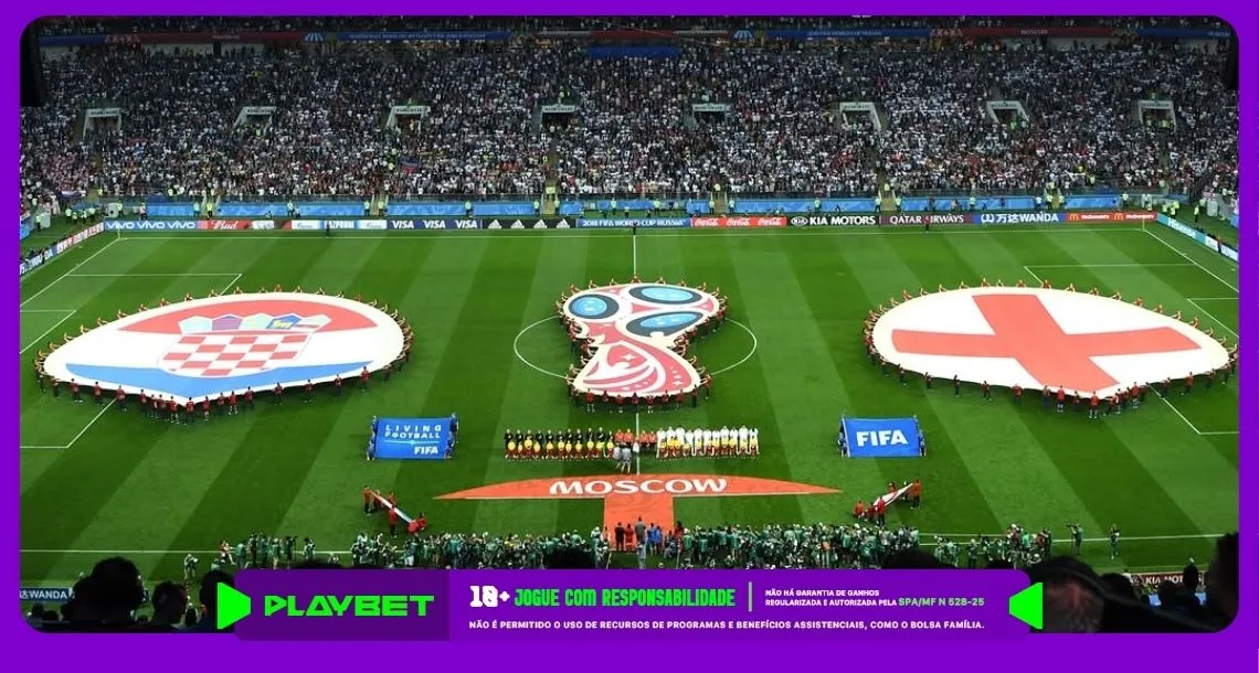 Imagem do último duelo entre Inglaterra x Croácia em Copas do Mundo. Foto: Instagram/Croácia