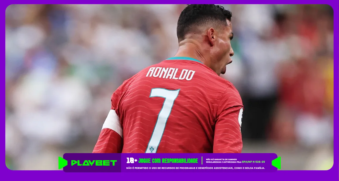 Imagem ilustrativa de Cristiano Ronaldo comemorando gol na Copa do Mundo 2026 - Instagram / Portugal