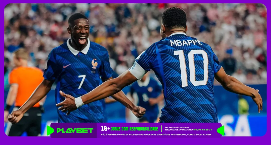 Imagem ilustrativa de Mbappé e Dembélé, craques da França / Instagram / França