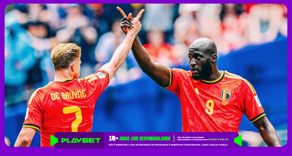Imagem ilustrativa de De Bruyne e Lukaku, dupla da Bélgica - Instagram / Bélgica