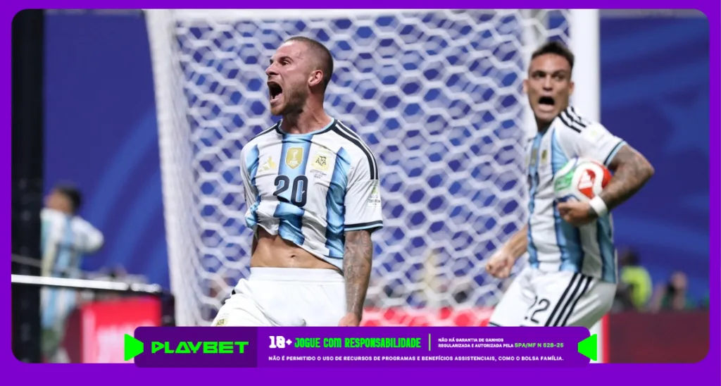 Imagem ilustrativa da Seleção da Argentina comemora gol na Copa do Mundo 2026 - Instagram / @afaseleccion