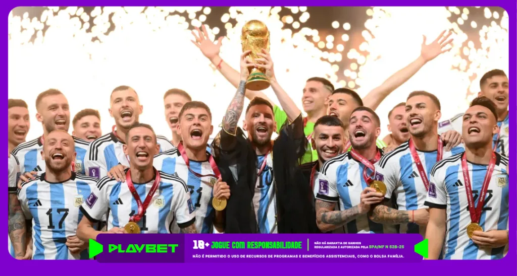 Imagem ilustrativa da Argentina campeã do mundo 2022 - Instagram / AFA