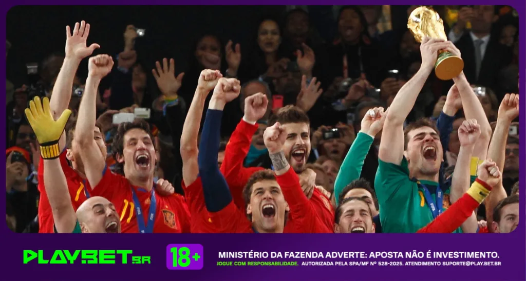 Imagem ilustrativa da Espanha campeã do mundo em 2010 - Instagram / Espanha