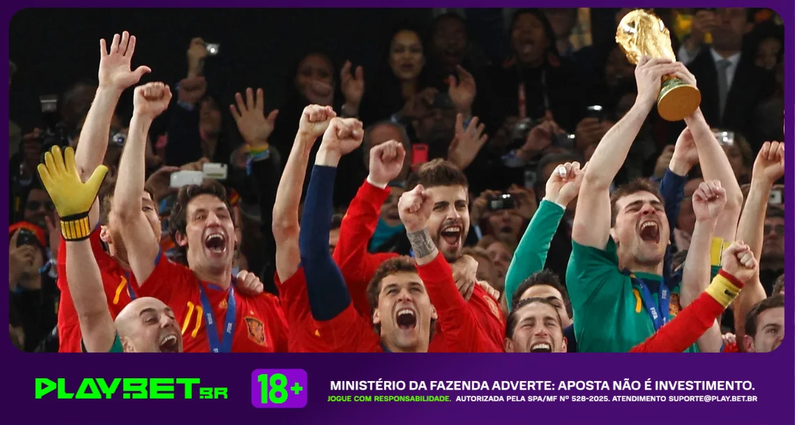 Imagem ilustrativa da Espanha campeã do mundo em 2010 - Instagram / Espanha