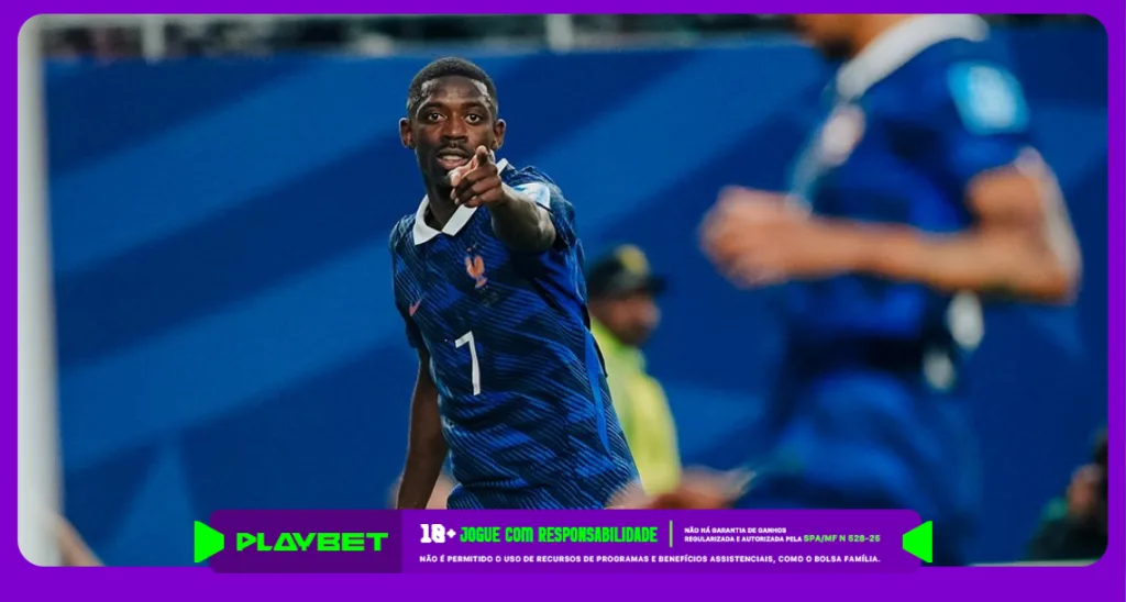 Imagem ilustrativa de Dembélé, atacante da França - Instagram / França