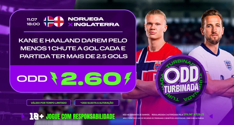 Imagem ilustrativa sobre a Odd Turbinada entre Noruega x Inglaterra
